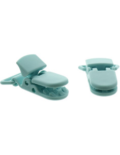 Pince attache tétine KAM - Vert eau