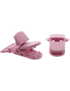 Pince attache tétine KAM - Rose