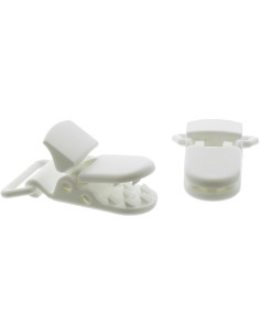 Pince attache tétine KAM - Blanc