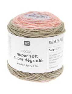 Laine à chaussettes Socks Super Soft Dégradé Rico Design 2