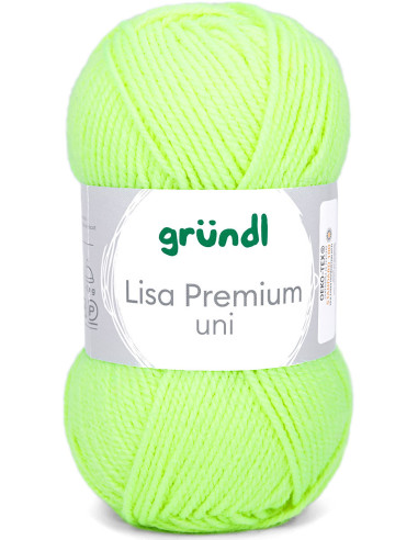 Fil à tricoter Lisa Premium uni Gründl
