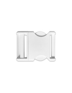 Boucle banane 25 mm - Blanc