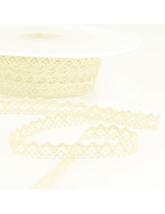 Dentelle coton fine - Écru