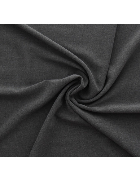 Tissu crêpe viscose - Gris foncé