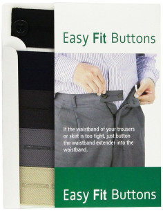 Boutons rallonge Easy Fit pour pantalons et jupes
