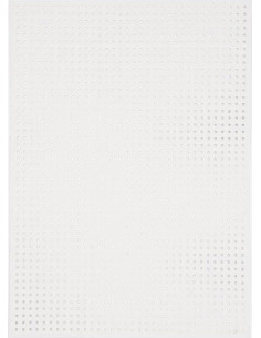 Lot de 10 feuilles carton à broder - Blanc