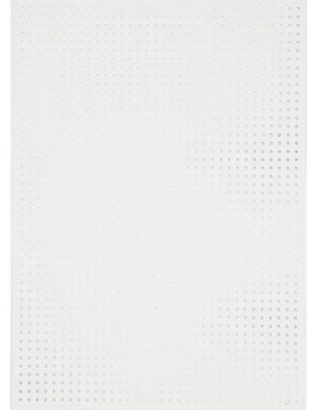 Lot de 10 feuilles carton à broder - Blanc