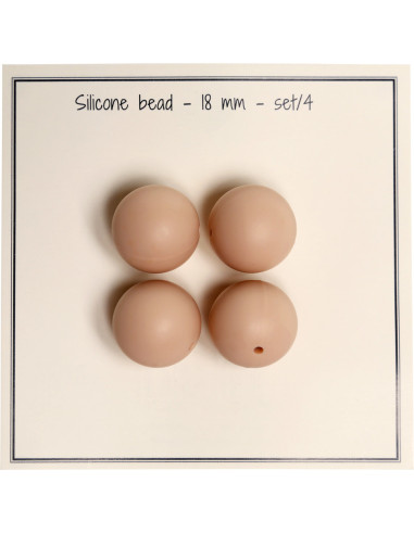 Perles en silicone 18 mm pour hochets, attache tétine bébé