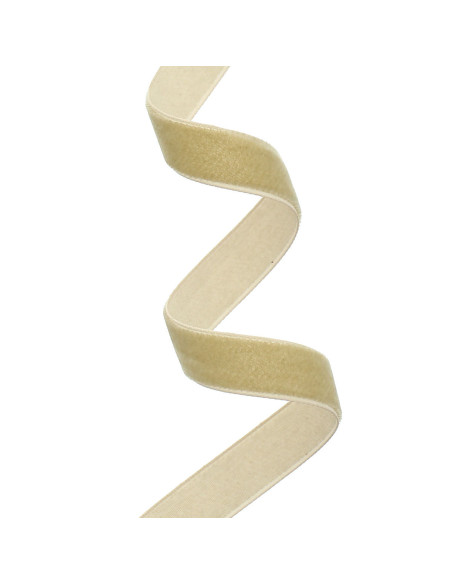 Ruban velours - Beige foncé