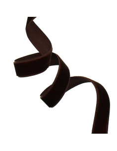Ruban velours - Chocolat