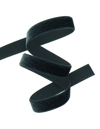 Ruban velours - Gris anthracite