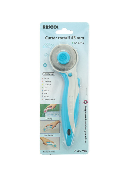 Cutter rotatif ergonomique Rascol 45 mm