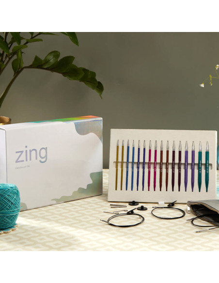 Coffret aiguilles à tricoter circulaires KnitPro Zing Melodies of Life
