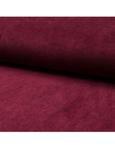 Tissu velours milleraies - Bordeaux