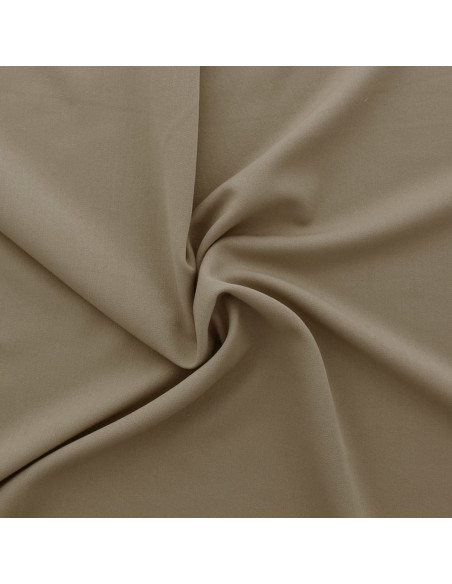 Tissu gabardine stretch - Beige foncé