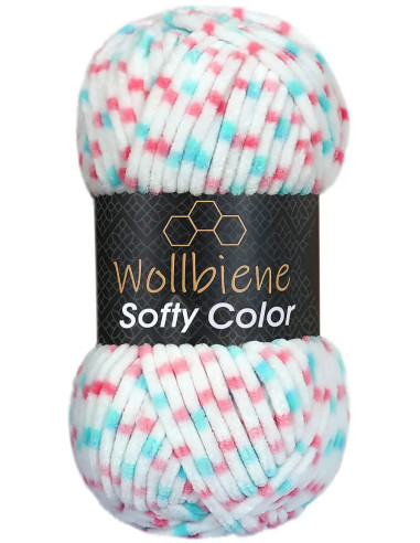 Fil chenille multicolore Softy Color Wollbiene