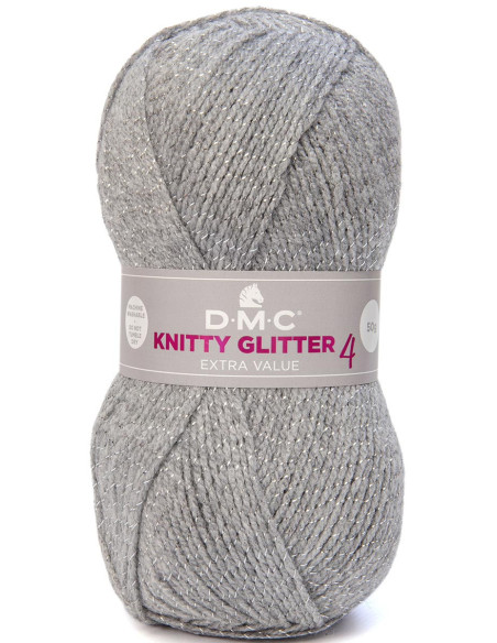 Fil à tricoter Knitty 4 Glitter DMC
