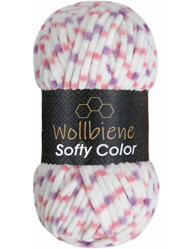 Fil chenille multicolore Softy Color Wollbiene