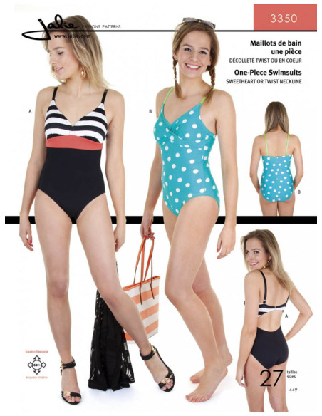 Patron de maillots de bain une pièce - Jalie 3350