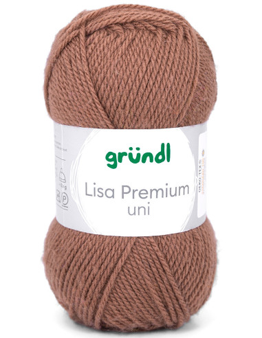 Fil à tricoter Lisa Premium uni Gründl