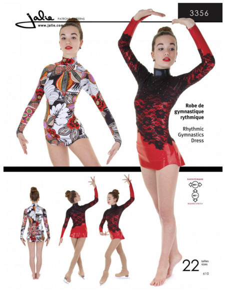 Patron de robe de gymnastique rythmique - Jalie 3356