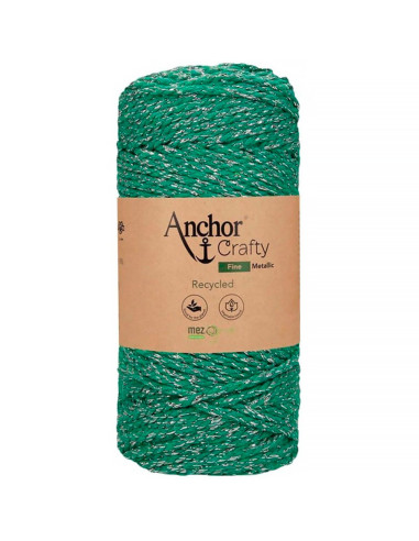 Coton macramé recyclé Crafty Fine Métallic Anchor