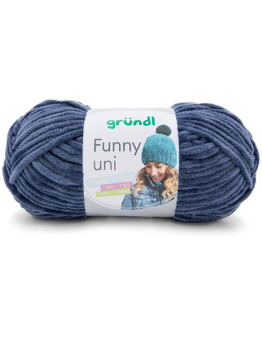 Fil chenille Funny uni Gründl