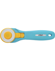 Cutter circulaire ergonomique Turquoise Olfa 45mm