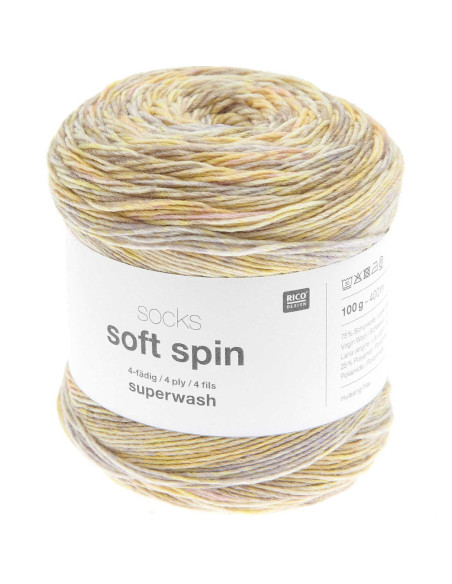 Laine à chaussettes Soft Spin Rico Design