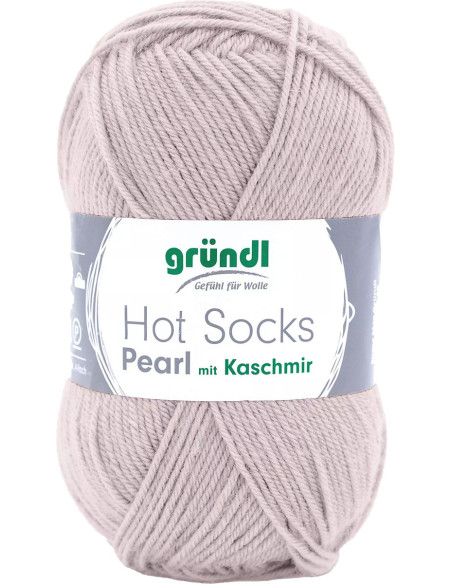 Laine à chaussettes Hot Socks Pearl uni Gründl