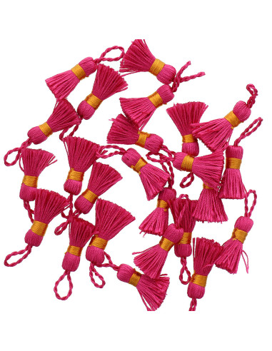 Mini pompons rayonne