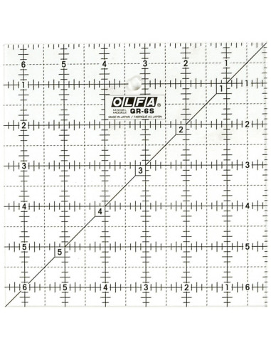 Règle patchwork Olfa 6.5 x 6.5 inch