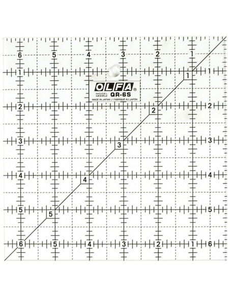 Règle patchwork Olfa 6.5 x 6.5 inch