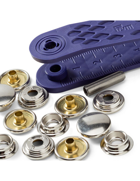 Boutons pression Yacht & Caravanes Argent