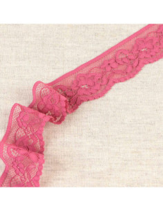 Dentelle élastique fleurie - Lila 2