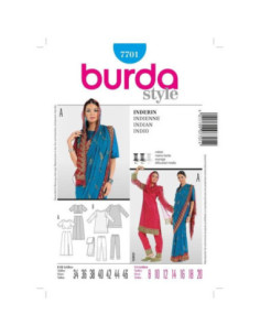 Patron d'indienne - Burda 7701