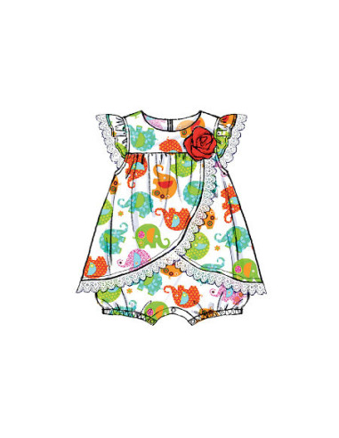 Patron de barboteuse bébé - McCall's 7107
