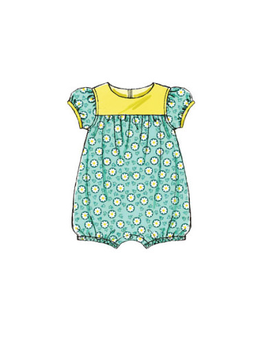 Patron de barboteuse bébé - McCall's 7107