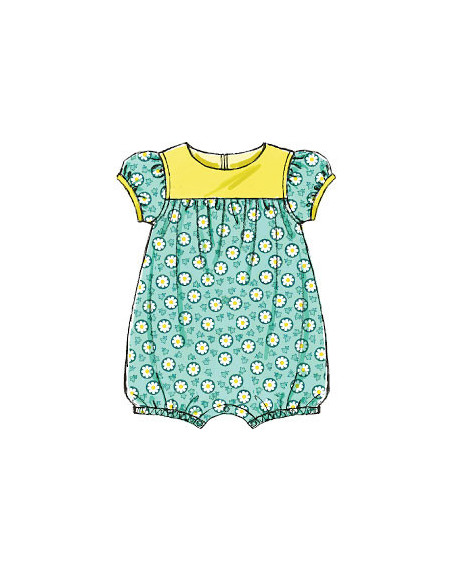 Patron de barboteuse bébé - McCall's 7107