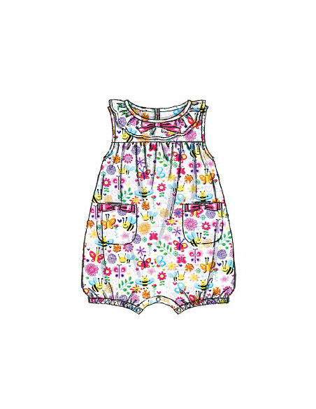 Patron de barboteuse bébé - McCall's 7107