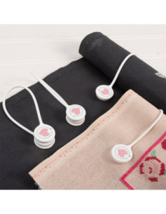 Lot de 2 bagues de maintien aimantées pour tissus 2