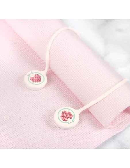 Lot de 2 bagues de maintien aimantées pour tissus