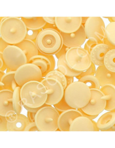 Sachet de 25 pressions résine KAM ronds - Coquille d'oeuf