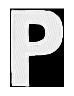 Écusson thermocollant lettre P
