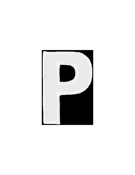 Écusson thermocollant lettre P