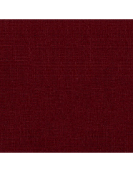 Coupon toile de lin - 45 x 40 cm - Cerise