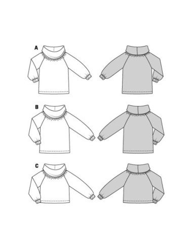 Patron de pull - Burda 5858