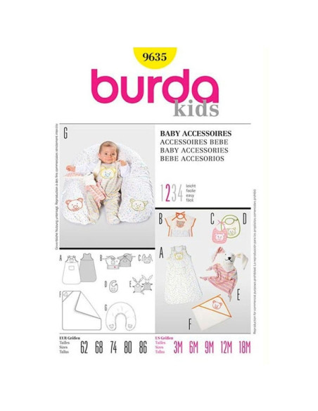 Patron d'accessoires bébé - Burda 9635