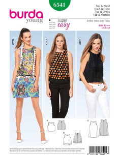 Patron de haut et robe - Burda 6541