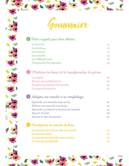 Livre j'ajuste les patrons comme je veux ! - 32 modèles de manche et poignet